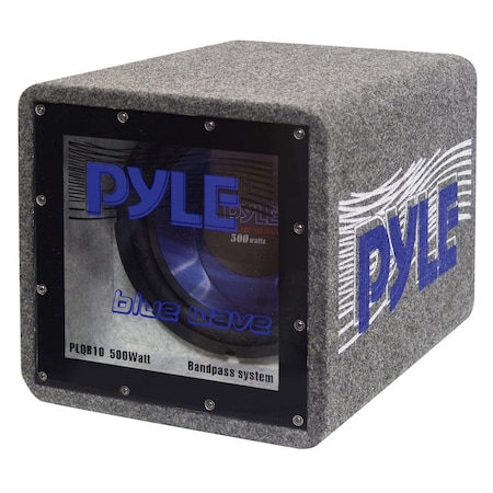 Pyle 10'' 500 Watt Bandpass Enclosure System PLQB10